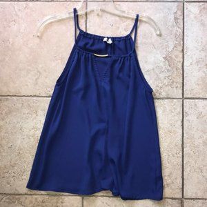 Blue Silk Guess Tank Top